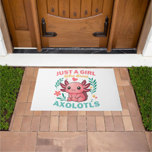 Just a girl who loves axolotls doormat