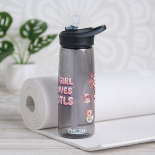 Just a girl who loves axolotls Pink kid's Water Bottle