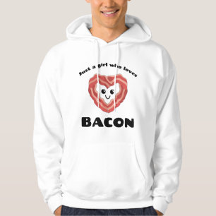 Just a Girl Who Loves Bacon- Cute Kawaii Bacon Lov Hoodie