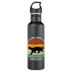 Just a girl who loves badgers 710 ml water bottle
