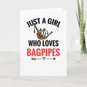 Just A Girl Who Loves Bagpipes Player Gift Card