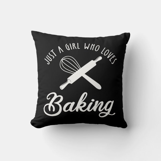 Just A Girl Who Loves Baking Cushion (Front)