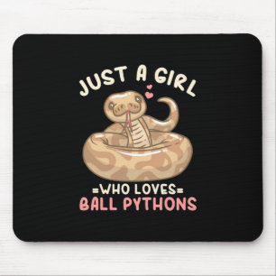 Just A Girl Who Loves Ball Python Mouse Mat
