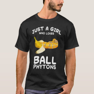 Just A Girl Who Loves Ball Python Snake Reptile Ba T-Shirt