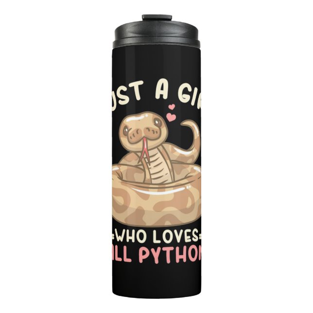 Just A Girl Who Loves Ball Python Thermal Tumbler (Front)