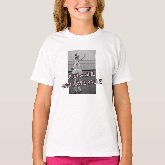 JUST A GIRL WHO LOVES BALLET KIDS T-shirt (Front)