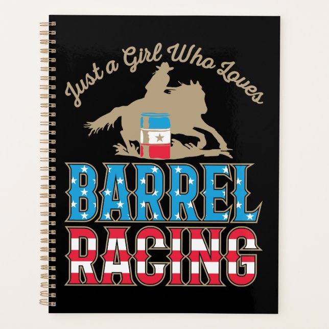 Just a Girl Who Loves Barrel Racing Planner (Front)