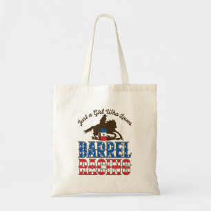 Just a Girl Who Loves Barrel Racing Tote Bag