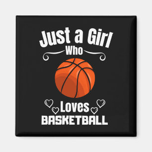 Just A Girl Who Loves Basketball #03 Active Magnet