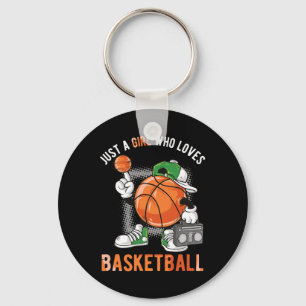 Just A Girl Who Loves Basketball 1 Key Ring