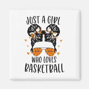 Just A Girl Who Loves Basketball 5 Magnet