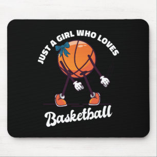 Just A Girl Who Loves Basketball - Basketball Girl Mouse Mat