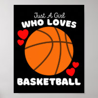 Just A Girl Who Loves Basketball - Cute Girls Bask