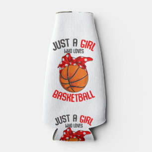Just a Girl who Loves Basketball Girl Bottle Cooler