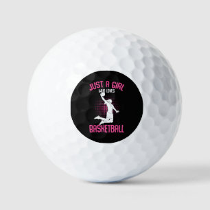 Just a Girl who Loves Basketball Kids Girls Golf Balls