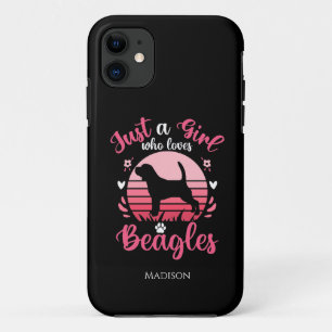 Just a Girl Who Loves Beagles iPhone 11 Case