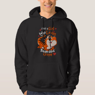 Just A Girl Who Loves Bearded Dragon Lizard Repti Hoodie