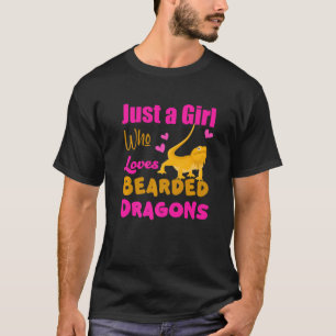 Just A Girl Who Loves Bearded Dragons Designs 1 T-Shirt