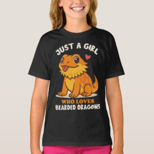 Just a Girl Who Loves Bearded Dragons T-Shirt
