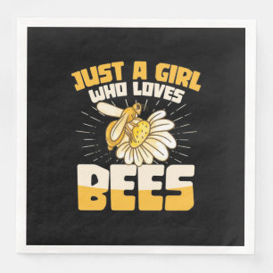 Just A Girl Who Loves Bees Napkin