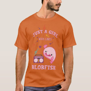 just a girl who loves blobfish unique illustrated T-Shirt