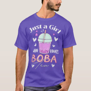 Just a Girl Who Loves Boba Tea Kawaii Style T-Shirt