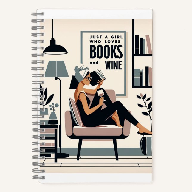 Just A Girl Who Loves Books and Wine (Front)