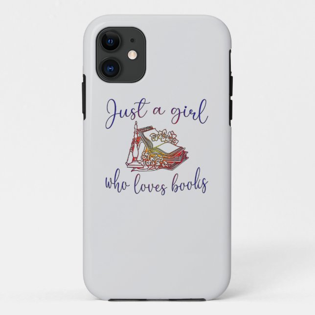 Just a girl who loves books Case-Mate iPhone case (Back)