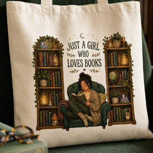 Just a Girl Who Loves Books Cosy Reader Tote Bag