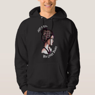 Just A Girl Who Loves Books Cute Book Worm Hoodie