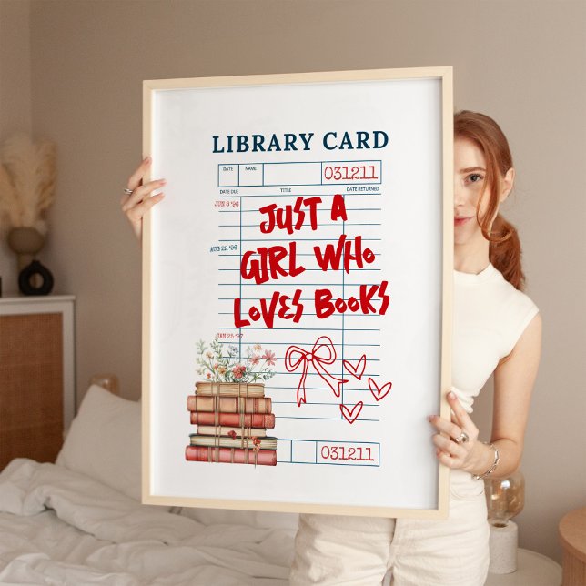Just a Girl Who Loves Books Photo Print (Creator Uploaded)