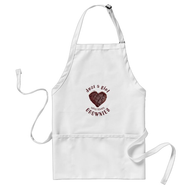Just a girl who loves  brownies standard apron (Front)