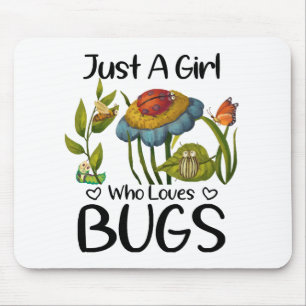 Just a girl who loves bugs mouse mat