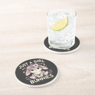 Just A Girl Who Loves Bunnies Coaster