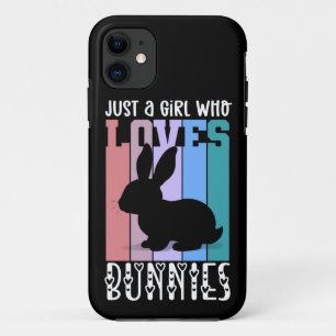 Just a Girl who loves Bunnies Easter Bunny Cute iPhone 11 Case