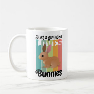 Just a Girl who loves Bunnies Easter Bunny Cute Coffee Mug