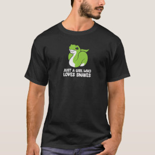 Just A Girl Who Loves Burmese Pythons Snakes T-Shirt