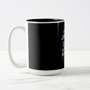 Just A Girl Who Loves Butterfly Two-Tone Coffee Mug