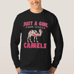 Just A Girl Who Loves Camels Animals T-Shirt