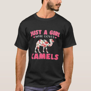 Just A Girl Who Loves Camels Cool Animal T-Shirt
