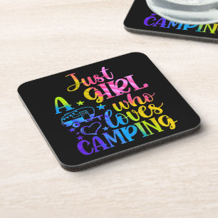 Just A Girl Who Loves Camping Coaster