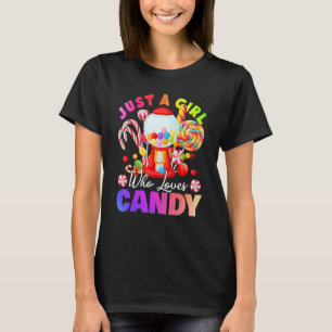 Just A Girl Who Loves Candy Lollipop Sweet Tester T-Shirt