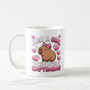 Just a Girl Who Loves Capybaras Coffee Mug