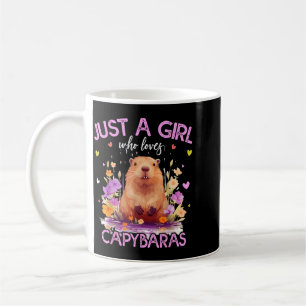 Just A Girl Who Loves Capybaras For Women Girls Coffee Mug