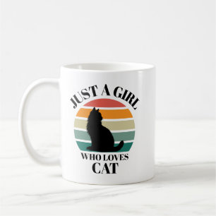 Just A Girl Who Loves Cat Coffee Mug
