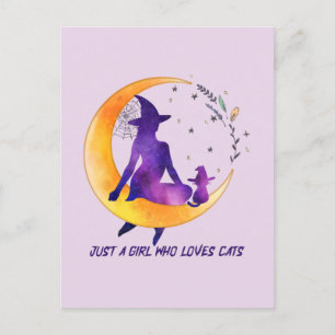 Just A Girl Who Loves Cat Postcard
