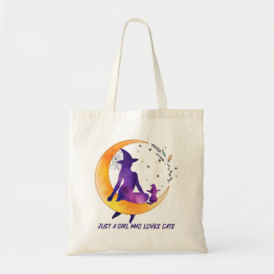 Just A Girl Who Loves Cat Tote Bag