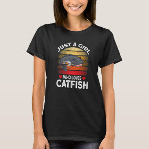 Just A Girl Who Loves Catfish Premium T-Shirt