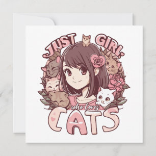 just a girl who loves cats