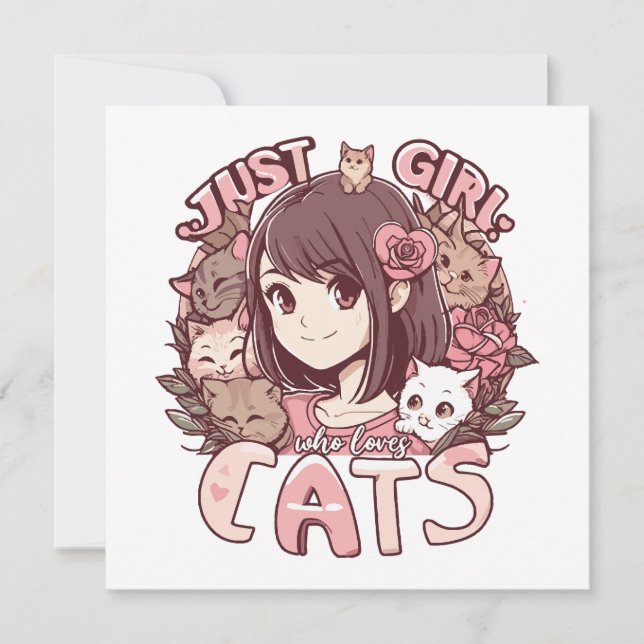 just a girl who loves cats (Front)